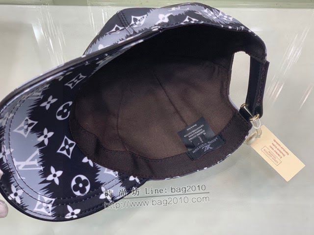 LV男女同款帽子 路易威登彩色漸變印花鴨舌帽棒球帽  mm1368